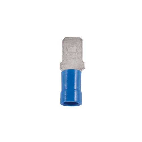 TERMINAL LENGÜETA PLANA PREAISLADO 2'5MM² 6'3x0'8MM 10 UNIDADES AZUL Simon Brico