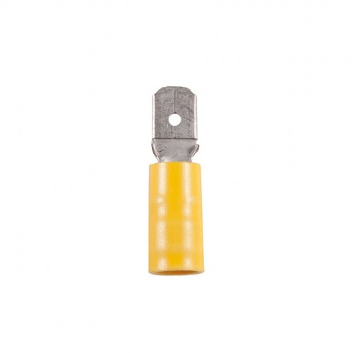 TERMINAL LENGÜETA PLANA PREAISLADO 4-4MM² 6'3x0'8MM 10 UNIDADES AMARILLO Simon Brico