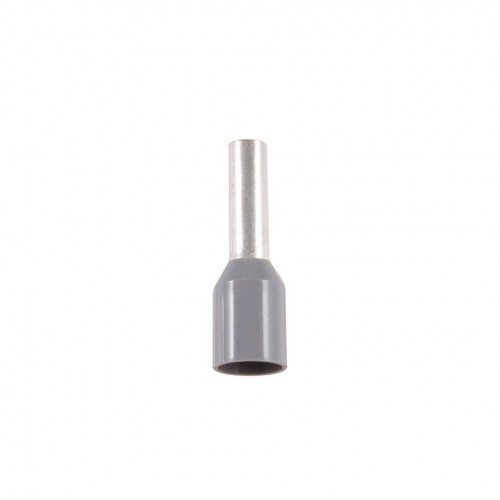PUNTERA PLATEADA PREAISLADA 2,5MM² Ø8MM 10 UNIDADES GRIS Simon Brico