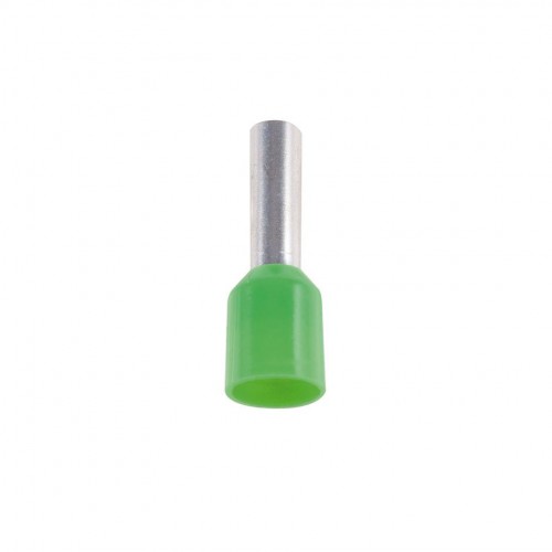 PUNTERA PLATEADA PREAISLADA 6MM² Ø12MM 10 UNIDADES VERDE Simon Brico