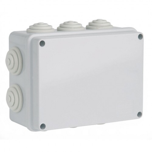 CAJA ESTANCA RECTANGULAR 150X110X75 CON CIERRE A TORNILLO Y 10 CONOS AJUSTABLES IP55 SIMON BRICO