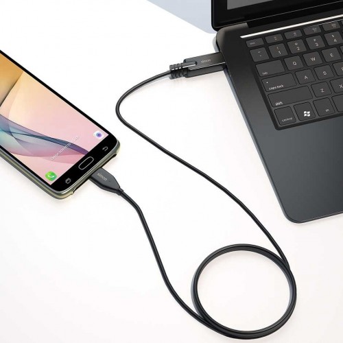 CABLE USB 3.1  A - USB C NEGRO 1M SIMON