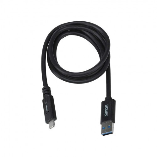 CABLE USB 3.1  A - USB C NEGRO 1M SIMON