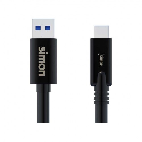 CABLE USB 3.1  A - USB C NEGRO 1M SIMON