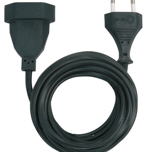 PROLONGADOR 3M H05VV-F 2X1MM² 10A 250V~ SIN TOMA TIERRA NEGRO SIMON