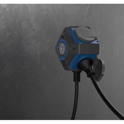 PROLONGADOR EXPERT 1,4M H07RN-F 3G1.5MM² 16A 230V~ NEGRO/AZUL SIMON