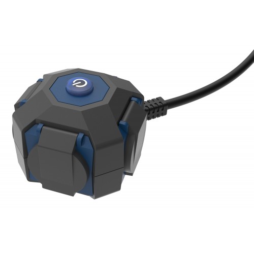 PROLONGADOR EXPERT 1,4M H07RN-F 3G1.5MM² 16A 230V~ NEGRO/AZUL SIMON