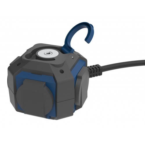 PROLONGADOR EXPERT 1,4M H07RN-F 3G1.5MM² 16A 230V~ NEGRO/AZUL SIMON