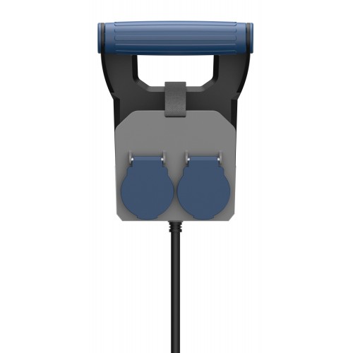 PROLONGADOR DE PARED EXPERT 10M H05RR-F 4G1.5MM² 16A 230V~ NEGRO/GRIS/AZUL SIMON