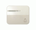Tecla individual con visor ygrabado luz para pulsador marfil Simon 75