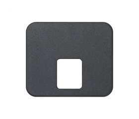 Placa para tomas telefónicas con conectores RJ11 y RJ12 grafito Simon 75