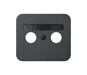 Placa para tomas inductivas de R-TV+SAT grafito Simon 75