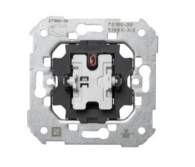 Pulsador 10 A 250V~ con luminoso incorporado y sistema de embornamiento rápido