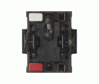 Pulsador 10 A 250V~ con luminoso incorporado y sistema de embornamiento rápido