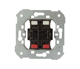Grupo de 2 pulsadores 10 A 250V~ (2 entradas+2 salidas), apto mec.persianas sin sistema de enclavamiento con emb.rápido