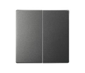 Tecla doble para mecanismos de mando titanio Simon 82 Concept