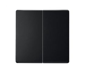 Tecla doble para mecanismos de mando negro mate Simon 82 Concept