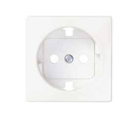 Tapa con dispositivo de seguridad para base de enchufe schuko blanco mate Simon 82 Concept