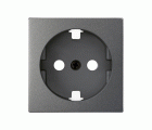 Tapa con dispositivo de seguridad para base de enchufe schuko titanio Simon 82 Concept