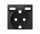 Tapa para la base de enchufe schuko con 2 cargadores USB tipo A 10,5W grafito Simon 82