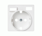TAPA PARA LA BASE DE ENCHUFE SCHUKO CON 2 CARGADORES USB A + C 10,5W BLANCO SIMON 82