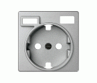 Tapa para la base de enchufe schuko con 2 cargadores USB A + C 10,5W Simon 82 Concept