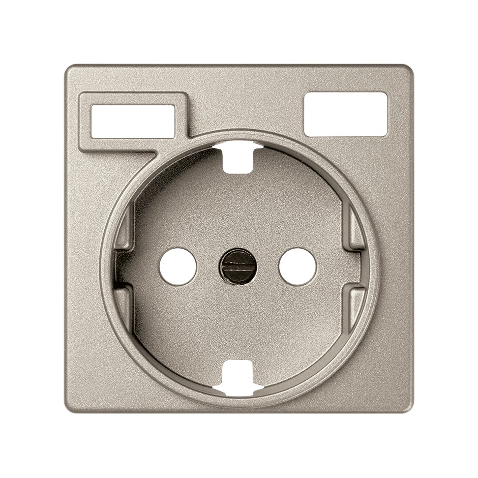 TAPA PARA LA BASE DE ENCHUFE SCHUKO CON 2 CARGADORES USB A + C 10,5W CAVA SIMON 82