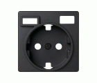 Tapa para la base de enchufe schuko con 2 cargadores USB A + C 10,5W Simon 82 Concept