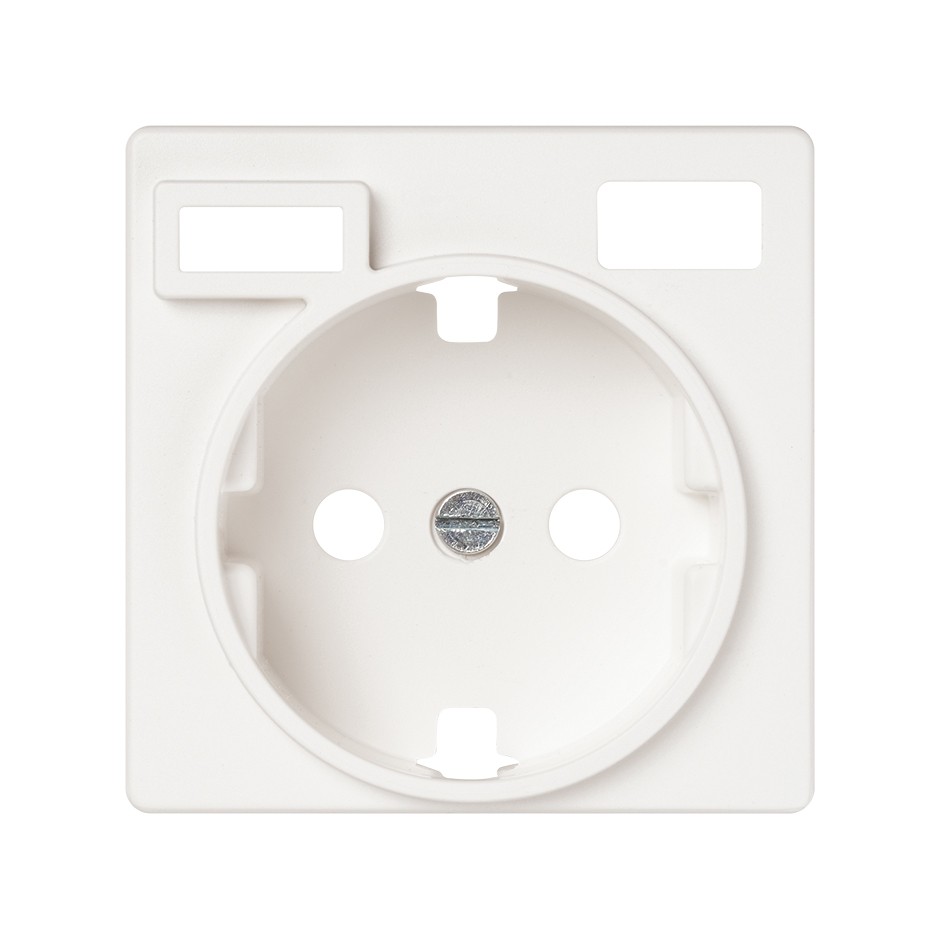 TAPA PARA LA BASE DE ENCHUFE SCHUKO CON 2 CARGADORES USB A + C 10,5W BLANCO MATE SIMON 82 CONCEPT