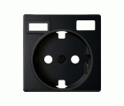 Tapa para la base de enchufe schuko con 2 cargadores USB A + C 10,5W Simon 82 Concept