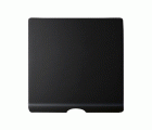 Tapa para salida cables-mecanismos de tirador negro mate Simon 82 Concept