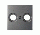 Placa para tomas inductivas de R-TV titanio Simon 82 Concept