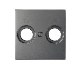 Placa para tomas inductivas de R-TV titanio Simon 82 Concept