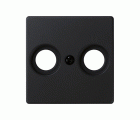 Placa para tomas inductivas de R-TV negro mate Simon 82 Concept