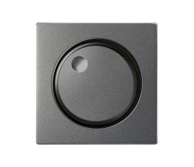 Placa para los mecanismos electrónicos giratorios titanio Simon 82 Concept