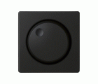 Placa para los mecanismos electrónicos giratorios negro mate Simon 82 Concept
