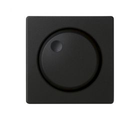 Placa para los mecanismos electrónicos giratorios negro mate Simon 82 Concept