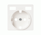 TAPA BASE ENCHUFE SCHUKO CON 2 USB C+C BLANCO MATE SIMON 82
