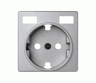 TAPA BASE ENCHUFE SCHUKO CON 2 USB C+C ALUMINIO SIMON 82
