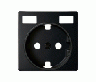Tapa base enchufe schuko con 2 USB C+C Simon 82
