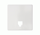 Placa para tomas telefónicas con conectores RJ11 y RJ12 blanco mate Simon 82 Concept