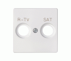Placa para tomas inductivas R-TV+SAT blanco mate Simon 82 Concept