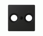 Placa para tomas inductivas R-TV+SAT negro mate Simon 82 Concept