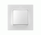 Conjunto semi-montado de interruptor unipolar 10 AX 250~ con sistema de embornamiento rápido blanco mate Simon 82 Concept