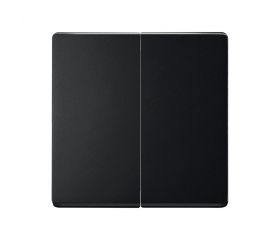 Conjunto semi-montado de 2 interruptores 10 AX 250~ con sistema de embornamiento rápido negro mate Simon 82 Concept
