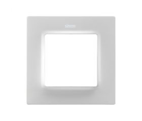 Marco para 1 elemento blanco mate Simon 82 Concept