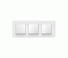 Marco para 3 elementos blanco mate Simon 82 Concept