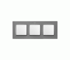 Marco para 3 elementos gris Simon 82 Concept