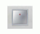 Tecla individual para mecanismos de mando con luminoso aluminio Simon 82
