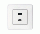 PLACA PARA CARGADOR USB A+C QUICKCHARGE BLANCO SIMON 82